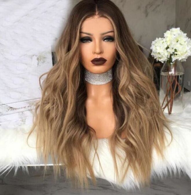 Lace Front Wigs Long Wavy Synthetic Wigs For Black Women Wig - Image 2