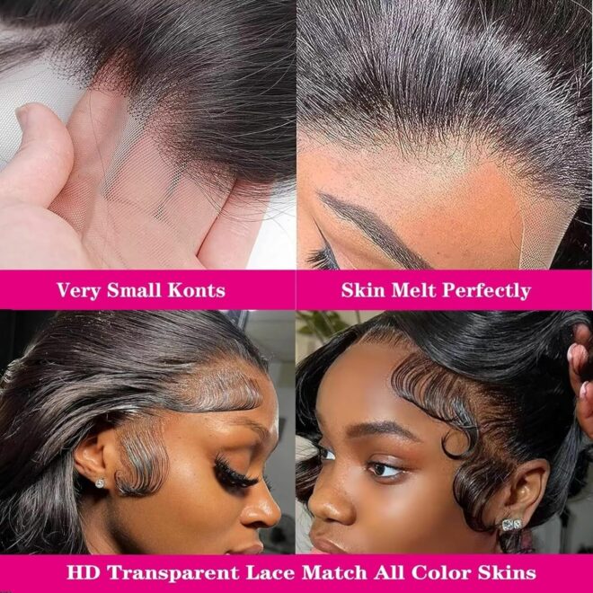 Lace Front Wigs Human Hair Pre Plucked HD Body Wave Lace Front Wigs - Image 54