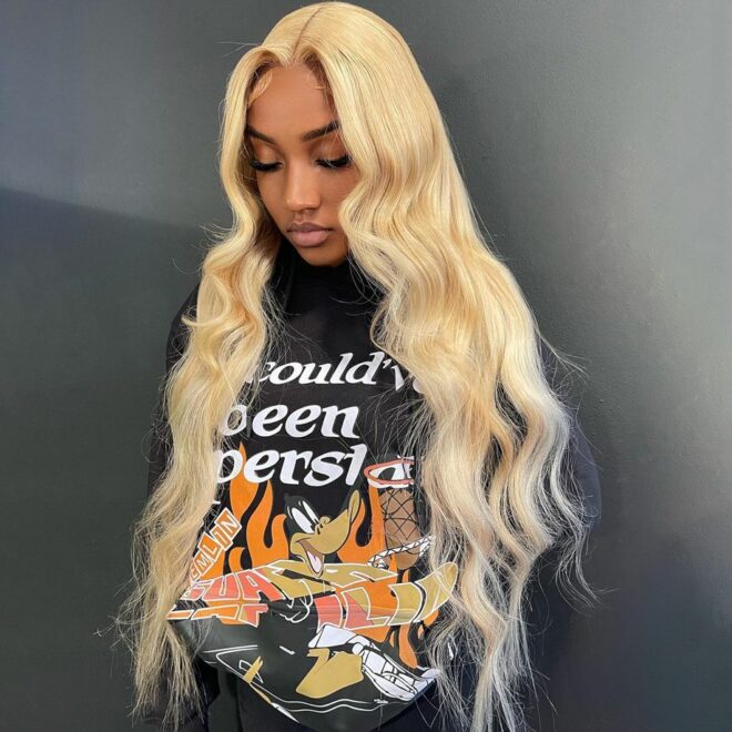 Honey Blonde Body Wave 13x6 Hd Lace Front Human Hair Wigs For Women Brazilian Lace Frontal Wig 613 13x4 Lace Frontal Wig - Image 12