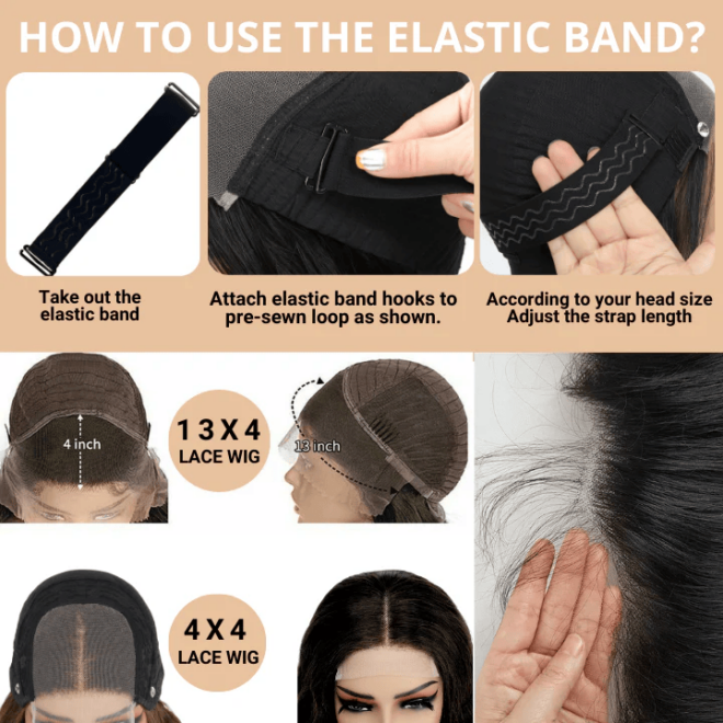 High Quality 13x4 Lace Frontal Glueless Wigs Human Hair Kinky Straight 4x4 HD Lace Closure Wig 4C Edge Baby Hair Brazilian Bob - Image 6
