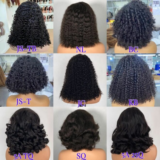 Hot Selling Products 2024 Water Wave 4C Edge Baby Hair Short Bob Wig,4x4 13x4 Bob Wigs Human Hair Lace Front - Image 5