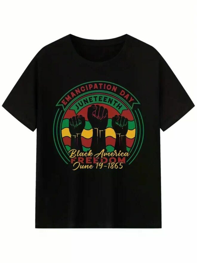 Juneteenth T-shirt Women'S Men'S African American Freedom 1865 Novelty T-shirt, Men'S T-shirt, short sleeve - Image 31