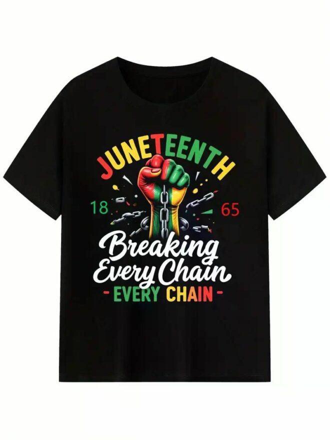 Juneteenth T-shirt Women'S Men'S African American Freedom 1865 Novelty T-shirt, Men'S T-shirt, short sleeve - Image 31