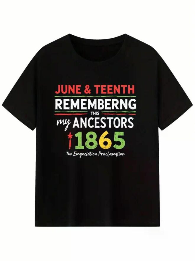 Juneteenth T-shirt Women'S Men'S African American Freedom 1865 Novelty T-shirt, Men'S T-shirt, short sleeve - Image 19