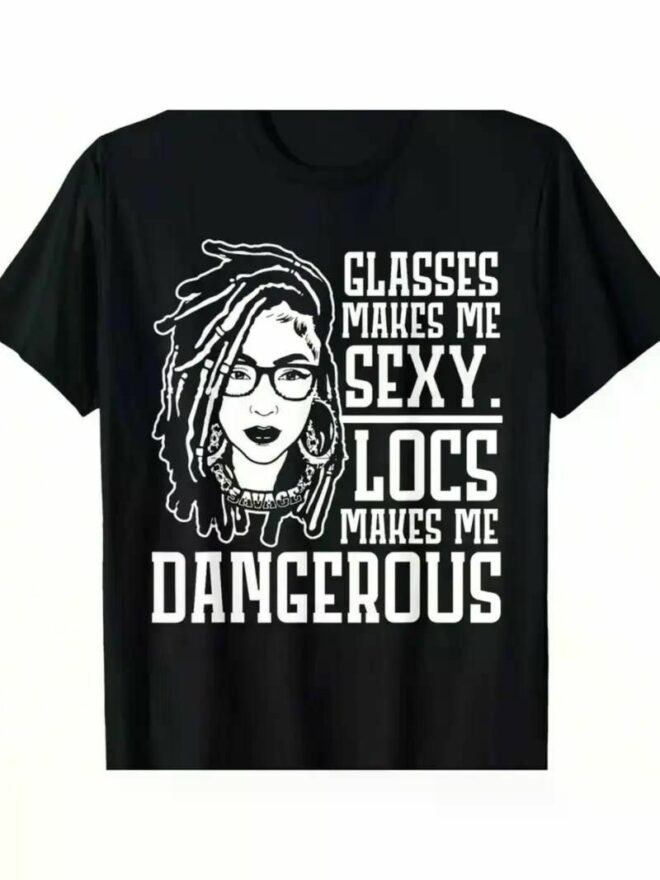 Locs Make Me Dangerous Afro Hair Black American African Men'S Summer Casual T-Shirt,