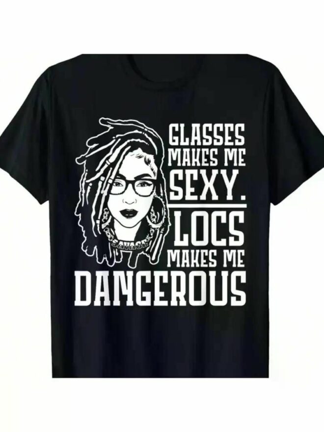 Locs Make Me Dangerous Afro Hair Black American African Men'S Summer Casual T-Shirt, - Image 7