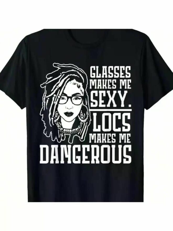 Locs Make Me Dangerous Afro Hair Black American African Men'S Summer Casual T-Shirt, - Image 13
