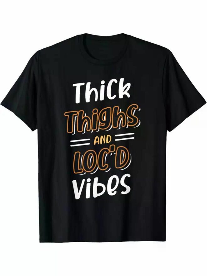 Thick Thighs Lock Atmosphere, African Hair, Black American, African T-Shirt, Comfort, Casual, Short Sleeves, Everyday Wear - Image 19