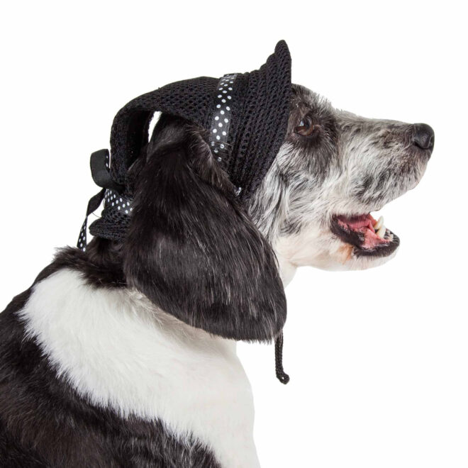 Pet Life 'Sea Spot Sun' Uv Protectant Adjustable Fashion Mesh Brimmed Dog Hat Cap - Image 11