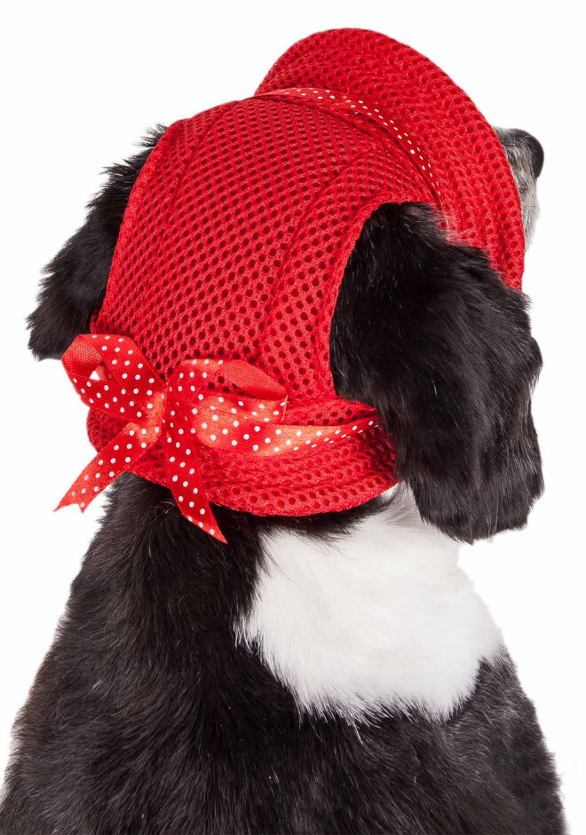 Pet Life 'Sea Spot Sun' Uv Protectant Adjustable Fashion Mesh Brimmed Dog Hat Cap - Image 7
