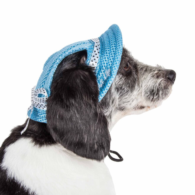 Pet Life 'Sea Spot Sun' Uv Protectant Adjustable Fashion Mesh Brimmed Dog Hat Cap - Image 43