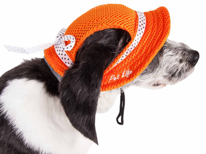 Pet Life 'Sea Spot Sun' Uv Protectant Adjustable Fashion Mesh Brimmed Dog Hat Cap - Image 25