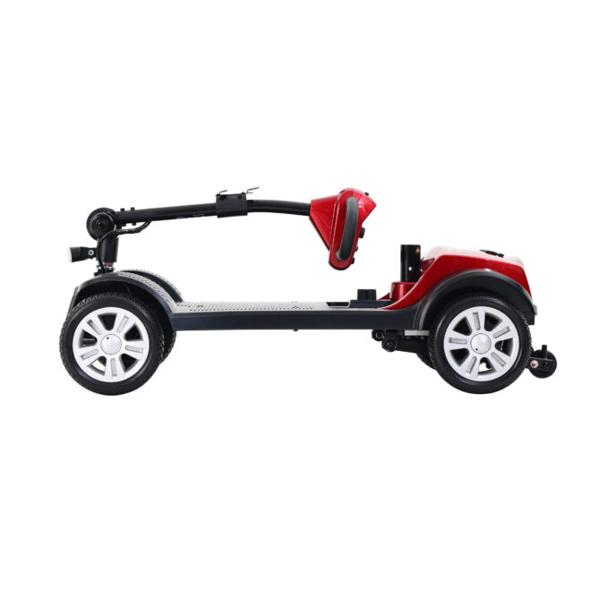 MAX SPORT RED 4 Wheels Outdoor Compact Mobility Scooter with 2pcs*12AH Lead acid Battery - Image 11
