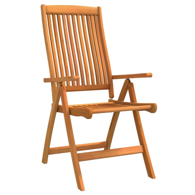 Folding Patio Chairs 2 pcs Solid Wood Eucalyptus - Image 2
