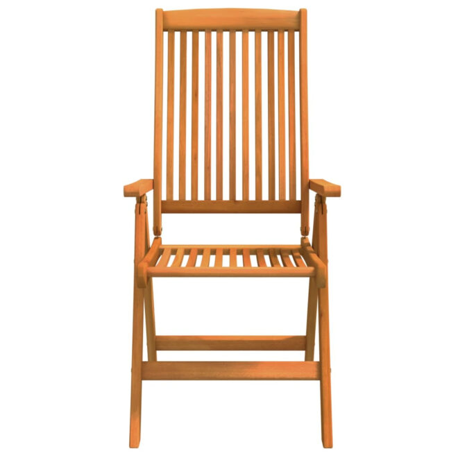 Folding Patio Chairs 2 pcs Solid Wood Eucalyptus - Image 3