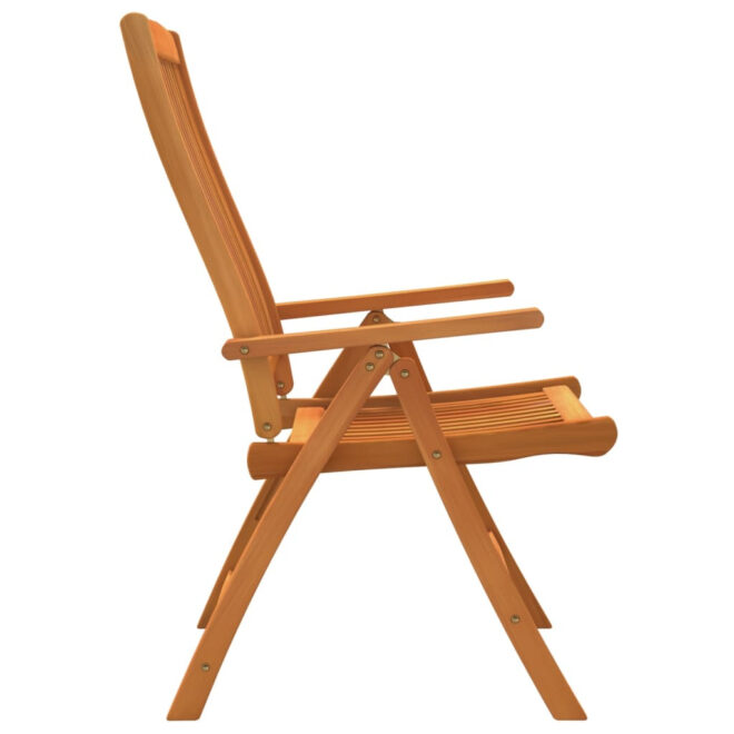 Folding Patio Chairs 2 pcs Solid Wood Eucalyptus - Image 4