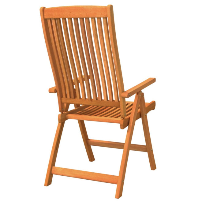 Folding Patio Chairs 2 pcs Solid Wood Eucalyptus - Image 5