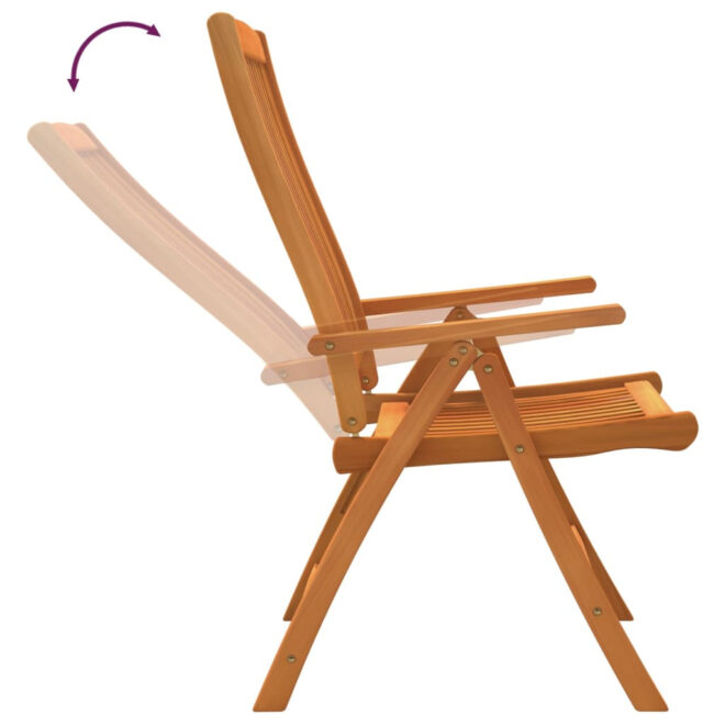 Folding Patio Chairs 2 pcs Solid Wood Eucalyptus - Image 7