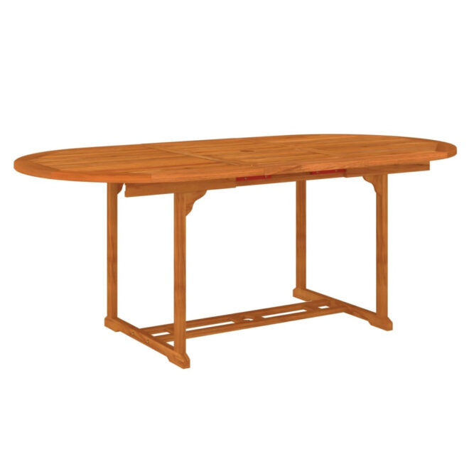 5 Piece Patio Dining Set Solid Wood Eucalyptus - Image 6