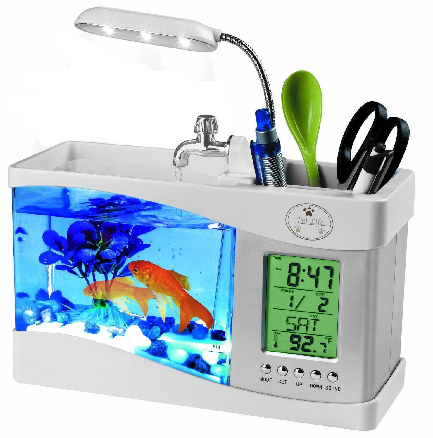 All-In-One Digital Desktop Aquarium - Can house Real Fish
