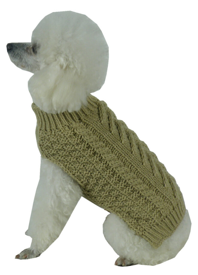 Swivel-Swirl Knitted Designer Dog Sweater - Image 9