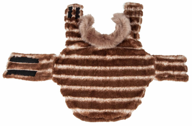 Pet Life Luxe 'Tira-Poochoo' Tiramisu Patterned Mink Dog Coat Jacket - Image 38