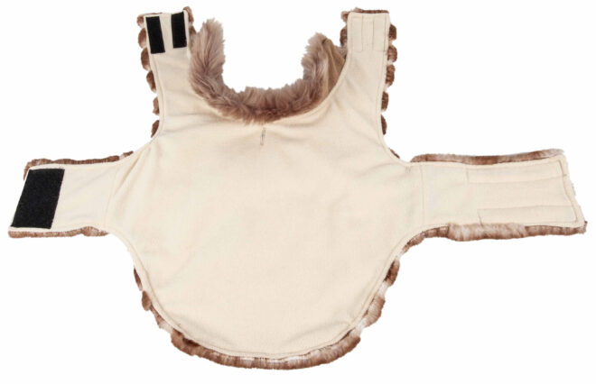 Pet Life Luxe 'Tira-Poochoo' Tiramisu Patterned Mink Dog Coat Jacket - Image 39