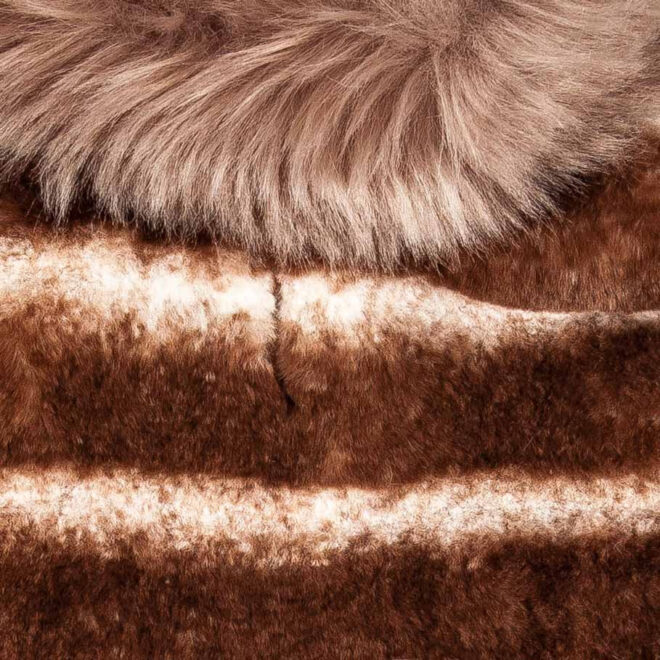 Pet Life Luxe 'Tira-Poochoo' Tiramisu Patterned Mink Dog Coat Jacket - Image 40