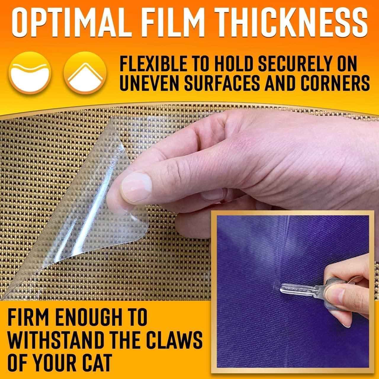 Heavy Duty Cat Scratch Deterrent Furniture Protectors for Sofa Doors Clear Couch Protectors 20 Sheets - Image 7