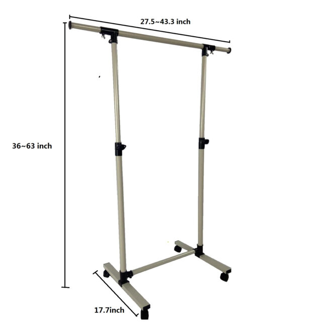 Short Clothing Racks for Hanging Clothes with Bottom Shelves and Wheels Heavy Duty Rolling Clothes Rack Kids Clothing Rack for Adult Coat, Closet, Wardrobe - Image 7