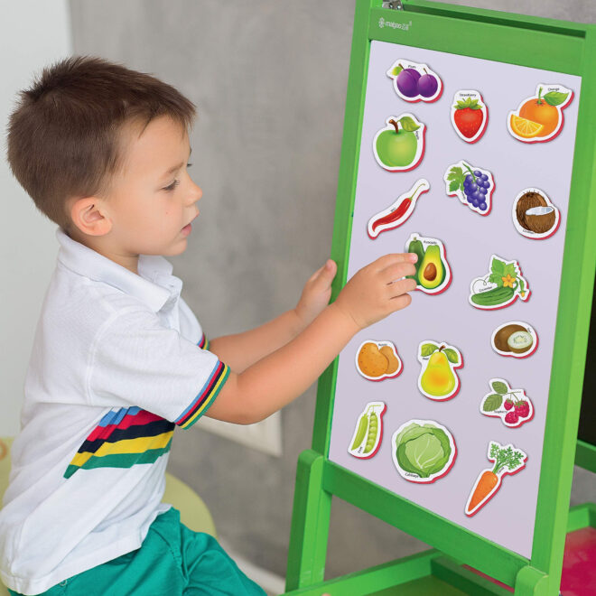 Toddlers 1-3 years Fruits and Veggies Magnets Foam Fridge Magnets - Image 3