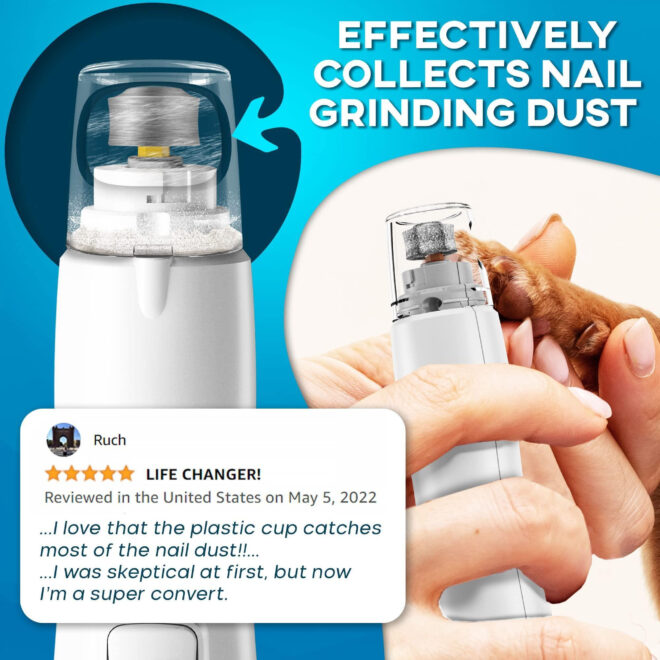 Rechargeable Pet Nail Grinder with LED Light - Image 4
