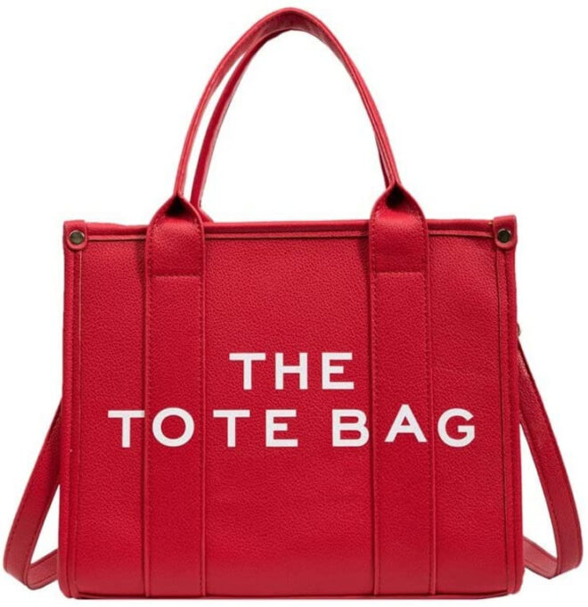 Roecytu PU Tote Bag for Women Simple Large-capacity Tote Bag Crossbody Tote Bag Messenger bag Handbag Zipper Fashion Tote Bag - Image 28