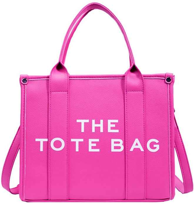 Roecytu PU Tote Bag for Women Simple Large-capacity Tote Bag Crossbody Tote Bag Messenger bag Handbag Zipper Fashion Tote Bag - Image 37