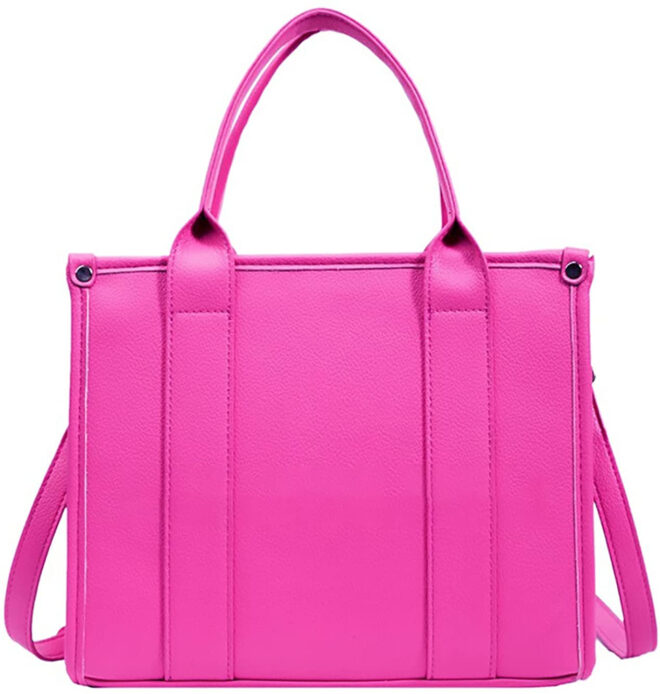 Roecytu PU Tote Bag for Women Simple Large-capacity Tote Bag Crossbody Tote Bag Messenger bag Handbag Zipper Fashion Tote Bag - Image 49
