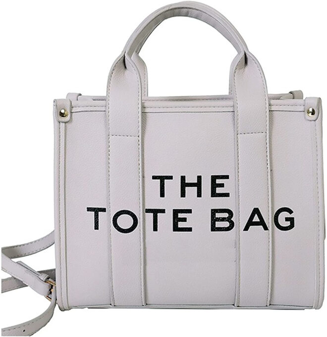 Roecytu PU Tote Bag for Women Simple Large-capacity Tote Bag Crossbody Tote Bag Messenger bag Handbag Zipper Fashion Tote Bag - Image 61