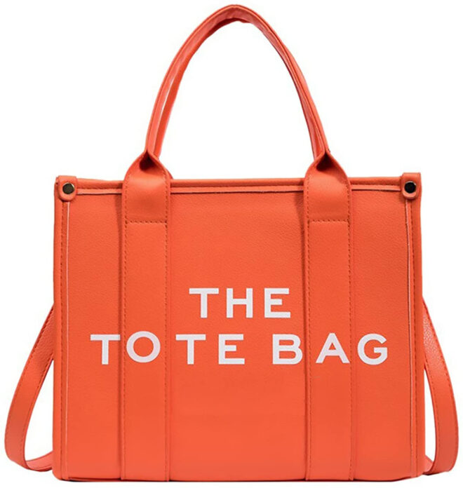 Roecytu PU Tote Bag for Women Simple Large-capacity Tote Bag Crossbody Tote Bag Messenger bag Handbag Zipper Fashion Tote Bag - Image 64