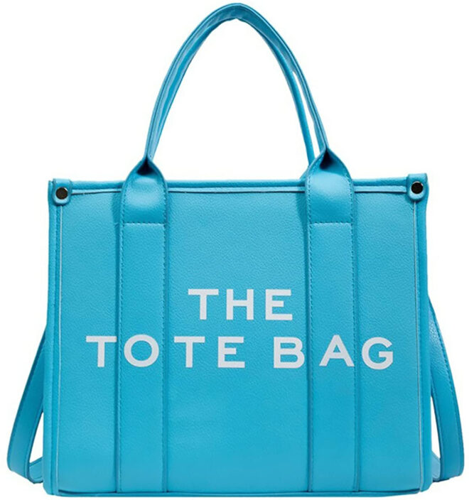 Roecytu PU Tote Bag for Women Simple Large-capacity Tote Bag Crossbody Tote Bag Messenger bag Handbag Zipper Fashion Tote Bag - Image 16