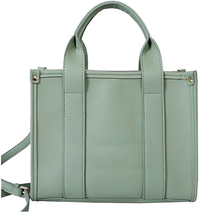 Roecytu PU Tote Bag for Women Simple Large-capacity Tote Bag Crossbody Tote Bag Messenger bag Handbag Zipper Fashion Tote Bag - Image 13