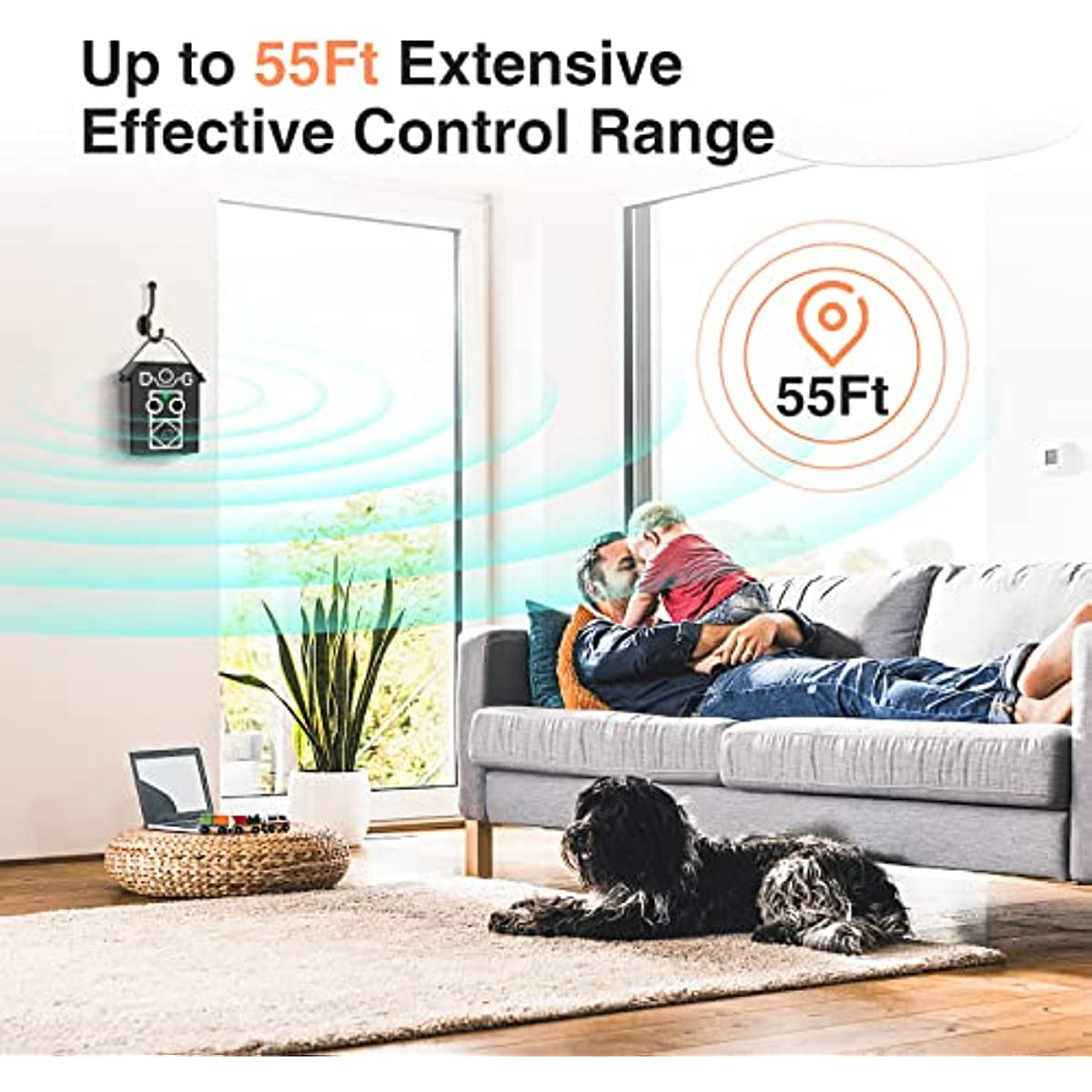 Anti Barking Device; 55Ft Auto Dog Barking Control Devices; 3 Sensitivities; Ultrasonic Stop Dog Barking Device Pet Gentle Anti Dogs Barkin Indoor Outdoor - Image 4