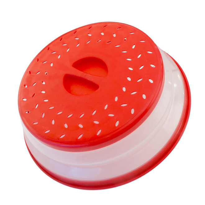 1pc Collapsible Microwave Splatter Cover For Food; Multifunctional Silicone Folding Fresh-keeping Cover; Oil-proof Splash-proof Cover - Image 9
