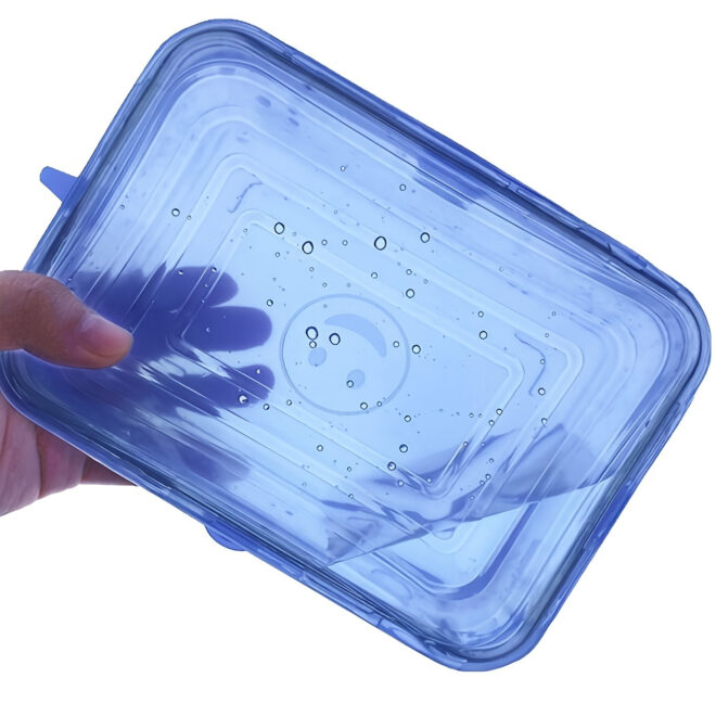 6pcs Rectangular Silicone Fresh-keeping Lid; Eco-friendly Reusable Food Covers For Bowls; Cups; Cans; Fit Different Sizes & Shapes Of Container; Dishwasher & Freezer Safe - Image 11