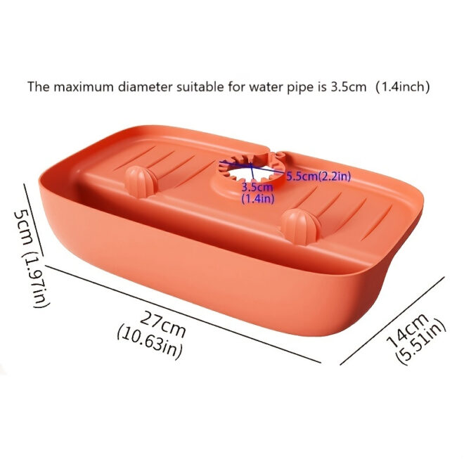 1pc Splash Guard For Sink Faucet; 10.63"x5.51"; Faucet Drain Rack; Super Absorbent Fast Drying Mat Sink Gadgets; Drip Catcher For Kitchen; Drain Storage Rack For Kitchen Rag And Sponge Brush - Image 17