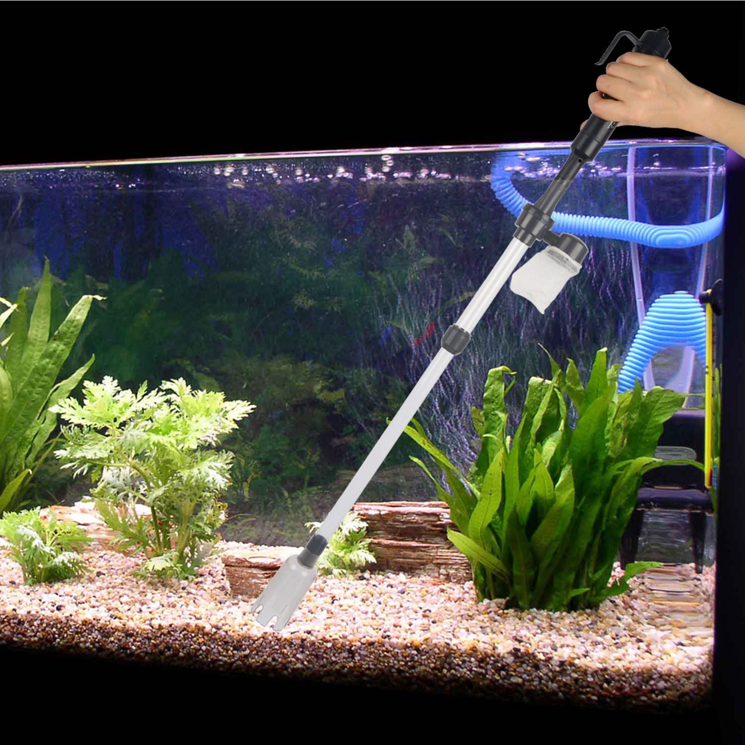 Battery-Operated Aquarium Vacuum Gravel Cleaner - Image 9