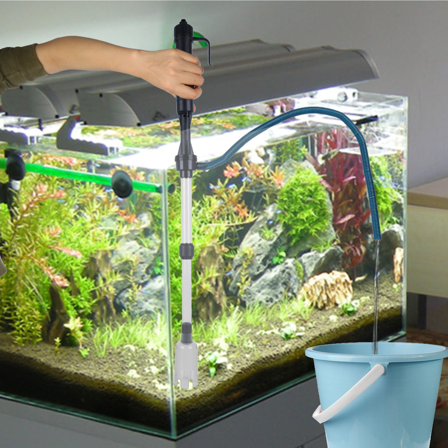 Battery-Operated Aquarium Vacuum Gravel Cleaner - Image 10