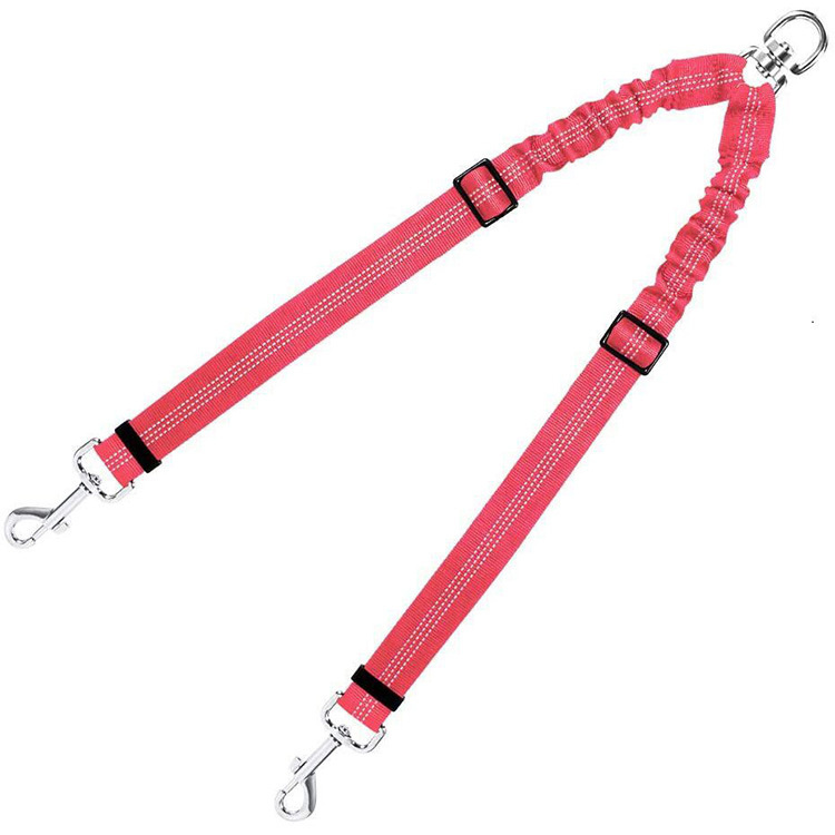 Dog Double Leashes - No Tangle Dog Leash Coupler; Comfortable Shock Absorbing Reflective Bungee Lead for Nighttime Safety - Image 23