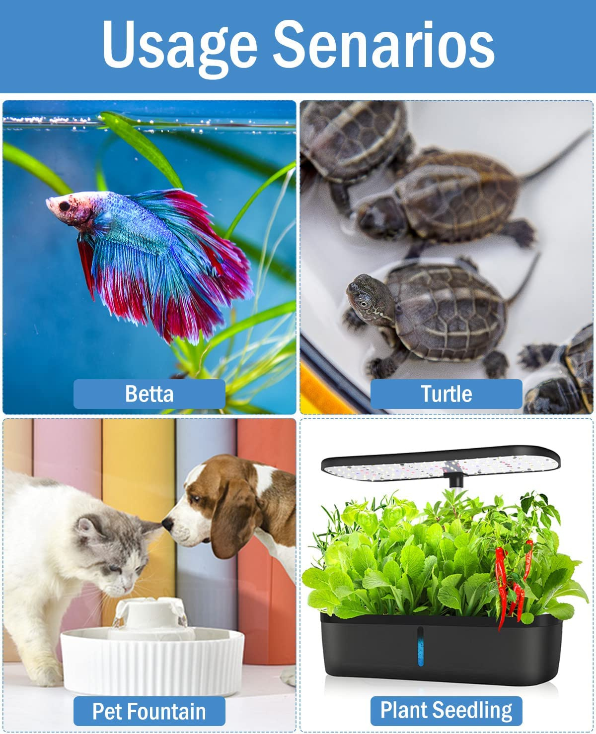 Adjustable 10/20/30W Small Aquarium Heater Submersible Fish Tank Heater Betta Heater Turtle Heater Super Mini Aquarium Heater with Digital Display Thermostat, for 1-6 Gallon Tanks - Image 7