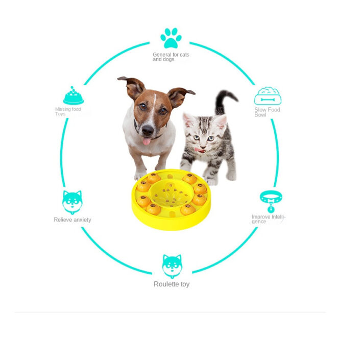Dog Puzzle Toys Slow Feeder Interactive Increase Puppy IQ Food Dispenser Slowly Eating NonSlip Bowl Pet Cat Dogs Training Game - Image 4