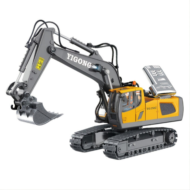 2.4G Remote Control; High Tech 11 Channels RC Excavator Dump Trucks Bulldozer Alloy Plastic Engineering Vehicle Electronic Toys For Boy Gifts - Image 22