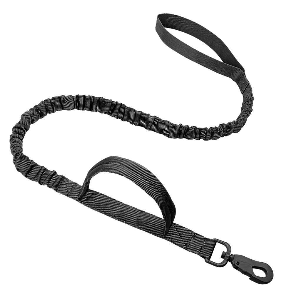 k9 leash; Bungee Dog Leash Tactical Dog Leash Nylon Adjustable Tactical Leash for Dogs Quick Release Military Dog Leash with 2 Control Handle; Bungee trap - Image 14